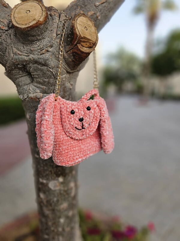 Crochet Pink Handbag